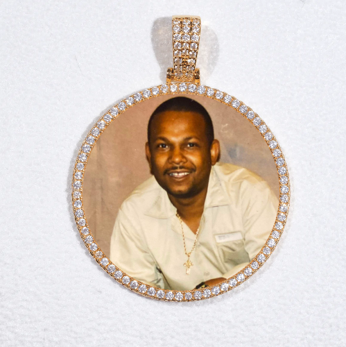 MEDIUM 3D CIRCLE CUSTOM PICTURE PENDANT
