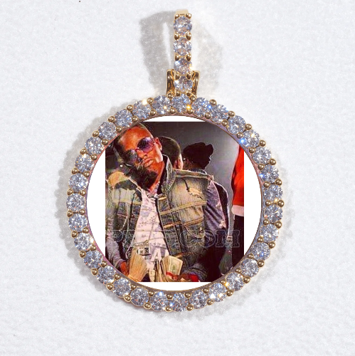 3D CIRCLE CUSTOM PICTURE PENDANT SMALL SIZE