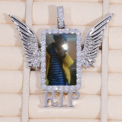 RIP WING 3D CUSTOM PICTURE PENDANT