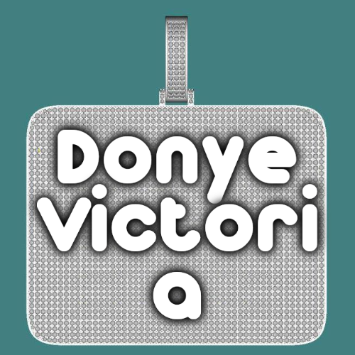 CUSTOM LETTER NECKLACE 3D BIG SQUARE