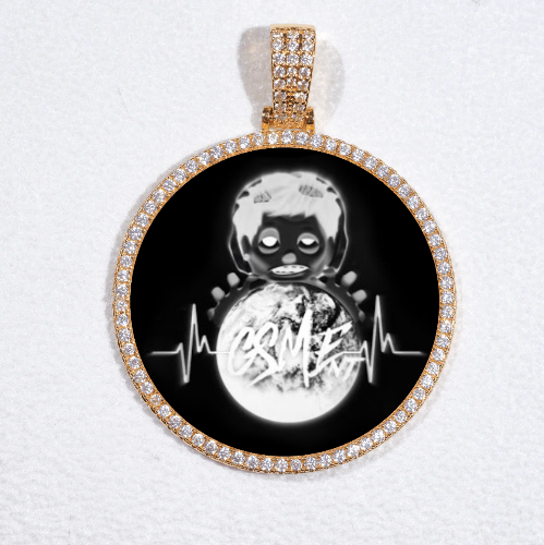 MEDIUM 3D CIRCLE CUSTOM PICTURE PENDANT