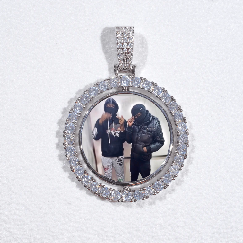 3D Spinning 2-Faced Custom Picture Pendant