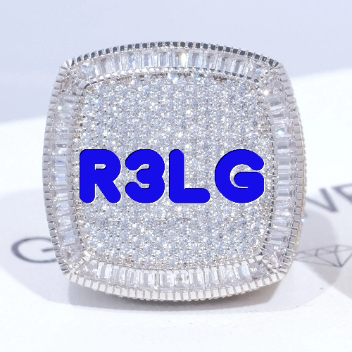 CUSTOM LETTER 3D ICED RING