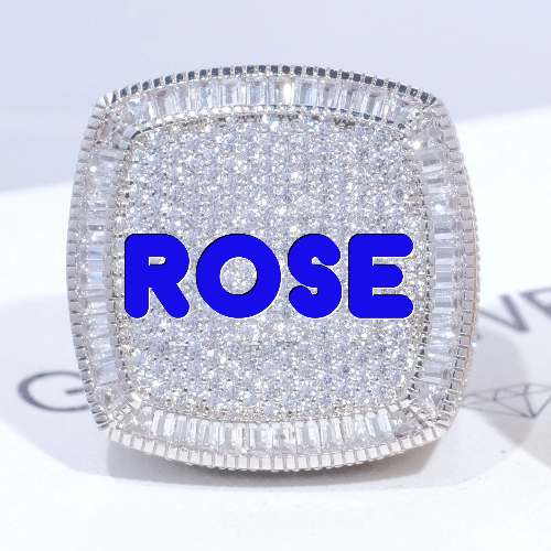 CUSTOM LETTER 3D ICED RING