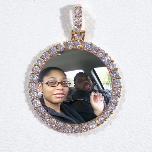 3D CIRCLE CUSTOM PICTURE PENDANT SMALL SIZE