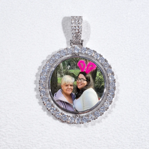 3D Spinning 2-Faced Custom Picture Pendant
