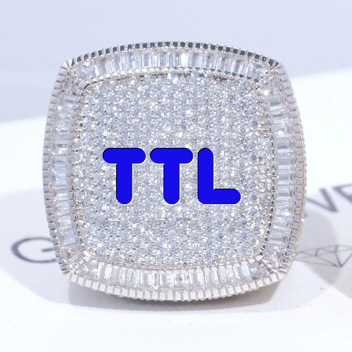 CUSTOM LETTER 3D ICED RING