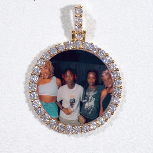 3D CIRCLE CUSTOM PICTURE PENDANT SMALL SIZE