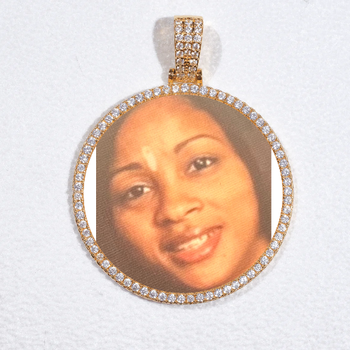MEDIUM 3D CIRCLE CUSTOM PICTURE PENDANT