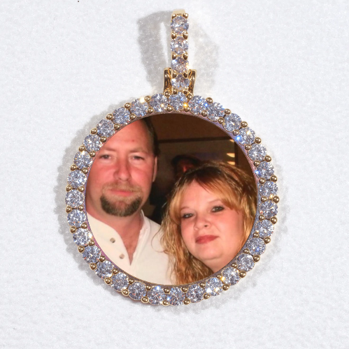 3D CIRCLE CUSTOM PICTURE PENDANT SMALL SIZE