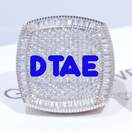 CUSTOM LETTER 3D ICED RING