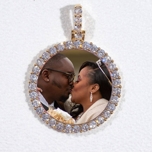 3D CIRCLE CUSTOM PICTURE PENDANT SMALL SIZE