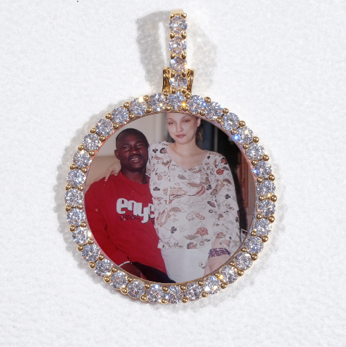 3D CIRCLE CUSTOM PICTURE PENDANT SMALL SIZE