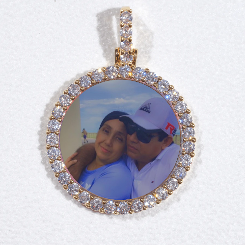 3D CIRCLE CUSTOM PICTURE PENDANT SMALL SIZE