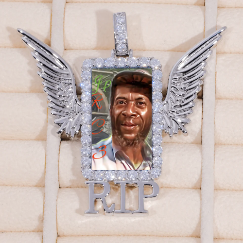 RIP WING 3D CUSTOM PICTURE PENDANT