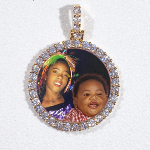 3D CIRCLE CUSTOM PICTURE PENDANT SMALL SIZE