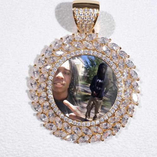 Large 3D Wheat Ear Custom Picture Pendant