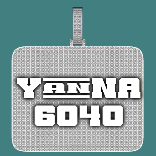 CUSTOM LETTER NECKLACE 3D BIG SQUARE