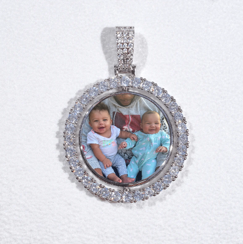 3D Spinning 2-Faced Custom Picture Pendant
