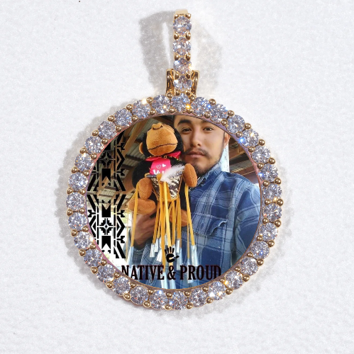 3D CIRCLE CUSTOM PICTURE PENDANT SMALL SIZE