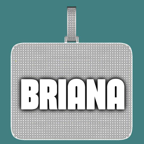 CUSTOM LETTER NECKLACE 3D BIG SQUARE