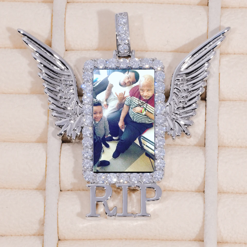 RIP WING 3D CUSTOM PICTURE PENDANT