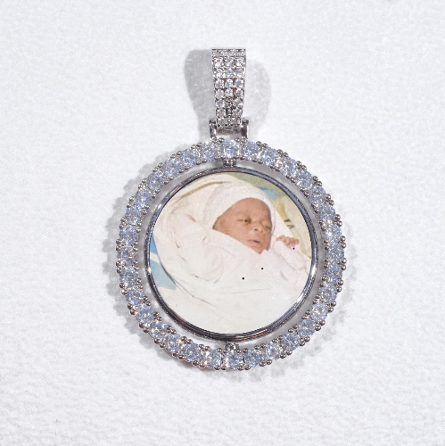 3D Spinning 2-Faced Custom Picture Pendant