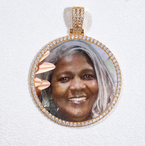 MEDIUM 3D CIRCLE CUSTOM PICTURE PENDANT