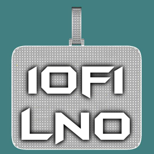 CUSTOM LETTER NECKLACE 3D BIG SQUARE
