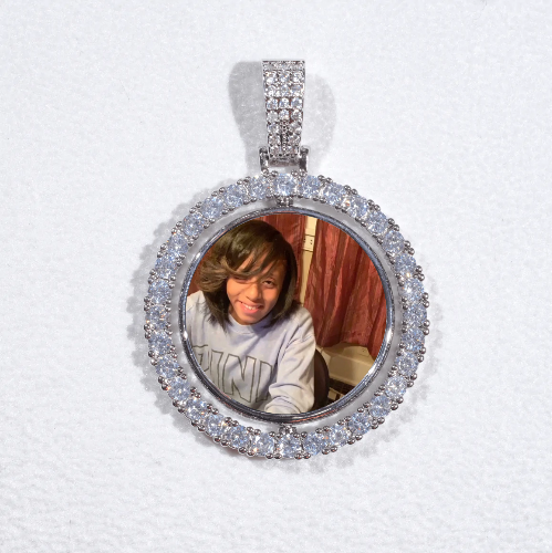 3D Spinning 2-Faced Custom Picture Pendant
