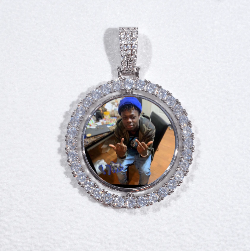 3D Spinning 2-Faced Custom Picture Pendant