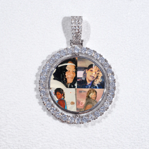 3D Spinning 2-Faced Custom Picture Pendant