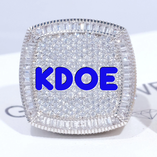 CUSTOM LETTER 3D ICED RING