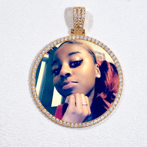 MEDIUM 3D CIRCLE CUSTOM PICTURE PENDANT