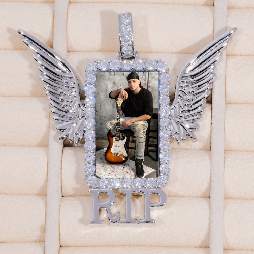 RIP WING 3D CUSTOM PICTURE PENDANT