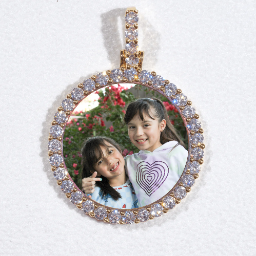 3D CIRCLE CUSTOM PICTURE PENDANT SMALL SIZE
