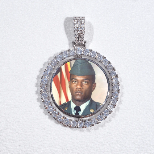 3D Spinning 2-Faced Custom Picture Pendant
