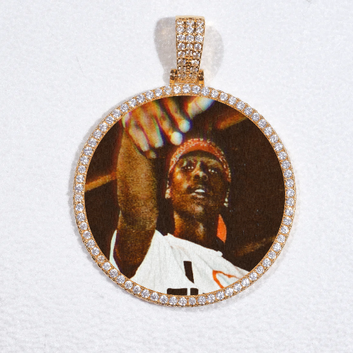 MEDIUM 3D CIRCLE CUSTOM PICTURE PENDANT