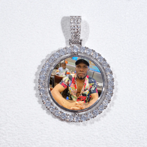 3D Spinning 2-Faced Custom Picture Pendant