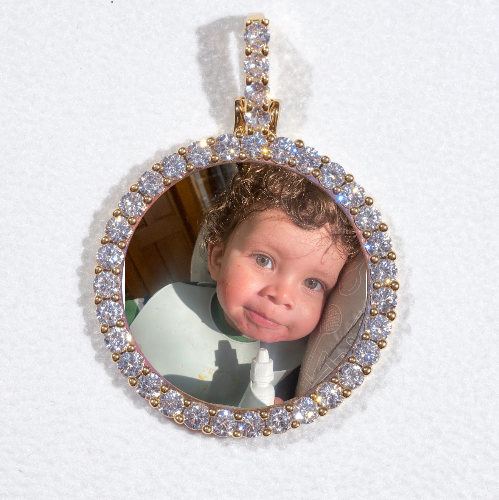 3D CIRCLE CUSTOM PICTURE PENDANT SMALL SIZE