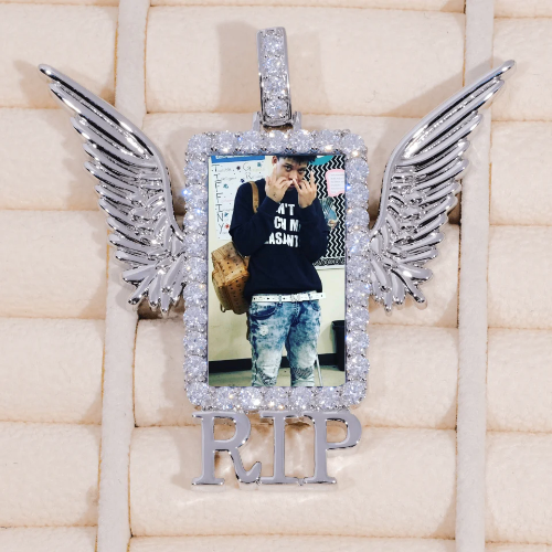 RIP WING 3D CUSTOM PICTURE PENDANT