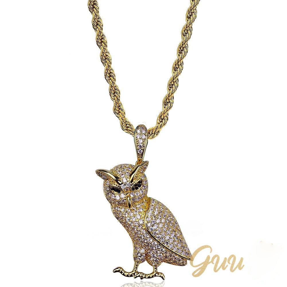 Iced 29mm  CZ   Gold-Plated Pendant &  Cuban Link Chain