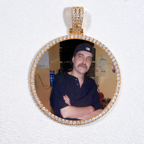 MEDIUM 3D CIRCLE CUSTOM PICTURE PENDANT