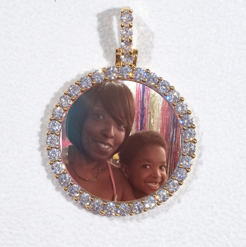 3D CIRCLE CUSTOM PICTURE PENDANT SMALL SIZE