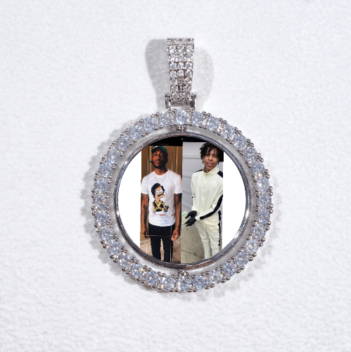 3D Spinning 2-Faced Custom Picture Pendant