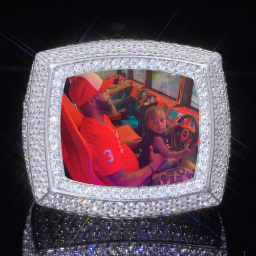 3D CUSTOM PICTURE ICED RING
