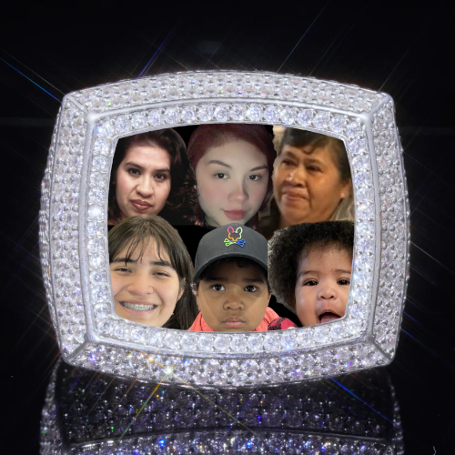 3D CUSTOM PICTURE ICED RING
