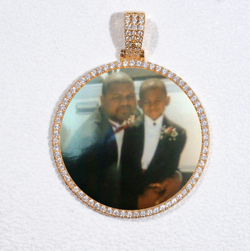 MEDIUM 3D CIRCLE CUSTOM PICTURE PENDANT