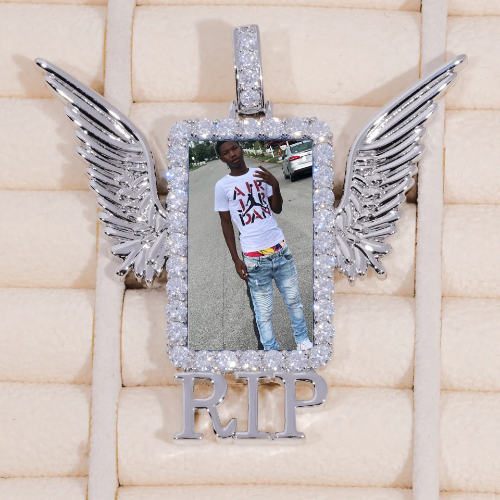 RIP WING 3D CUSTOM PICTURE PENDANT