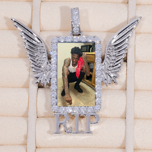 RIP WING 3D CUSTOM PICTURE PENDANT